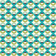 Circle Seamless Pattern Green Wall Decal Design 1