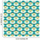 Circle Seamless Pattern Green Wall Decal Design 1