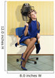 young woman sitting under a hairdryier with roller on head 