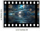 unreal universe on film with ocean, sea, space and planet. Wall Mural
