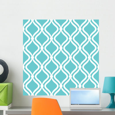 Abstract Seamless Pattern Wall Decal Design 5 shown on a wall