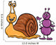 Ant and Snail Cartoon Illustration Wall Mural