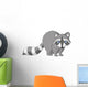 Cute Raccoon Cartoon Wall Decal