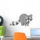 Cute Raccoon Cartoon Wall Decal