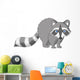 Cute Raccoon Cartoon Wall Decal