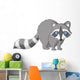 Cute Raccoon Cartoon Wall Decal