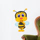 Cute bee cartoon Wall Decal