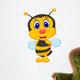 Cute bee cartoon Wall Decal