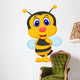 Cute bee cartoon Wall Decal