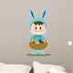 Easter Bunny carry egg basket 