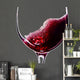 Red wine on white background 