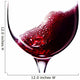 Red wine on white background 
