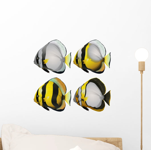 Four fishes Wall Mural