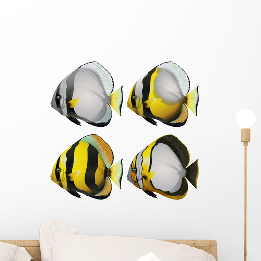 Four fishes Wall Mural