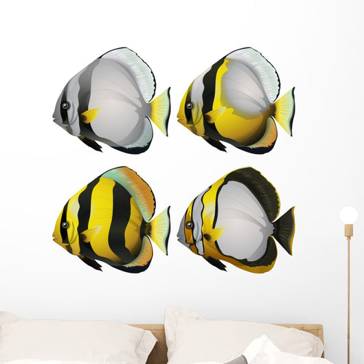 Four fishes Wall Mural