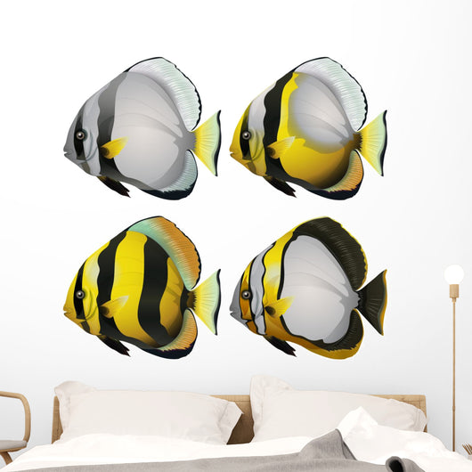 Four fishes Wall Mural