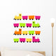 Colorful Trains Wall Decal