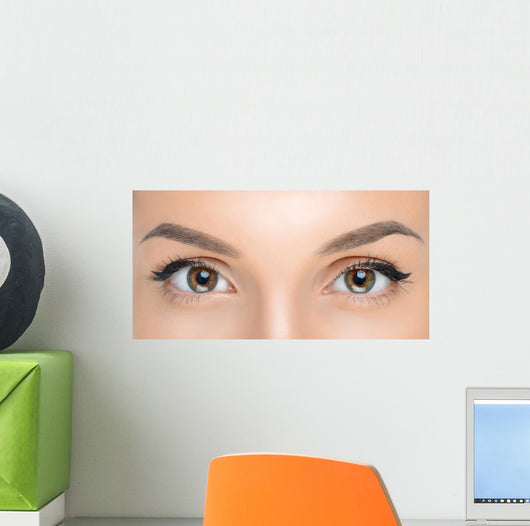 brown eyes Wall Mural