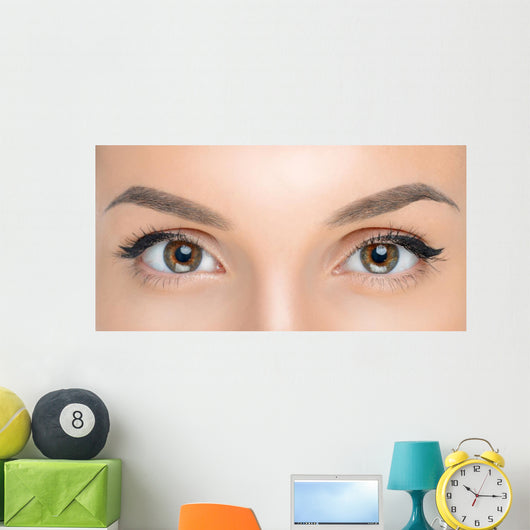 brown eyes Wall Mural
