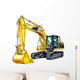 Excavator Illustration Color Isolated Art Work 