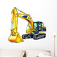 Excavator Illustration Color Isolated Art Work 