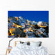 The village of Oia at dusk, on the island of Santorini, Greece Wall Mural