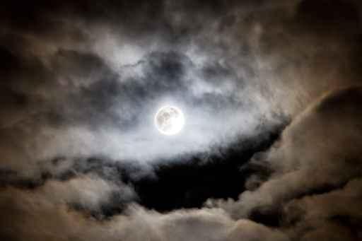 Bright Full Moon and Wall Decal
