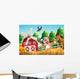 Happy Farm Animals Wall Decal