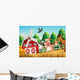 Happy Farm Animals Wall Decal
