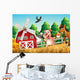 Happy Farm Animals Wall Decal