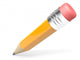 Pencil on White Background 