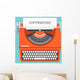 Copywriting Flat Illustration Concept Wall Decal