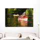 People Boating River Wall Decal