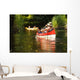People Boating River Wall Decal