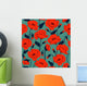 Poppy Seamless Pattern Wall Decal