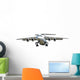 Privat jet plane isolated on a white background Wall Mural