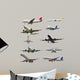 Plane collection isolated on a white background. High resolution 
