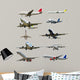 Plane collection isolated on a white background. High resolution 