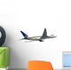 Jumbo plane isolated Wall Mural