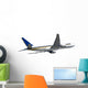 Jumbo plane isolated Wall Mural