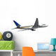 Jumbo plane isolated Wall Mural