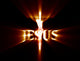 Jesus Crucifixion Visualized With Light Rays Wall Mural