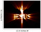 Jesus Crucifixion Visualized With Light Rays Wall Mural
