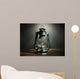 Kerosene lamp on dark grey background 