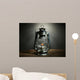 Kerosene lamp on dark grey background 
