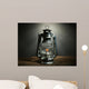 Kerosene lamp on dark grey background 