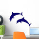 Jumping Dolphins Wall Decal