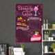 Chalkboard Desserts and Cakes Menu 