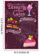 Chalkboard Desserts and Cakes Menu 