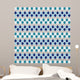 Seamless Geometric Pattern with Wall Decal